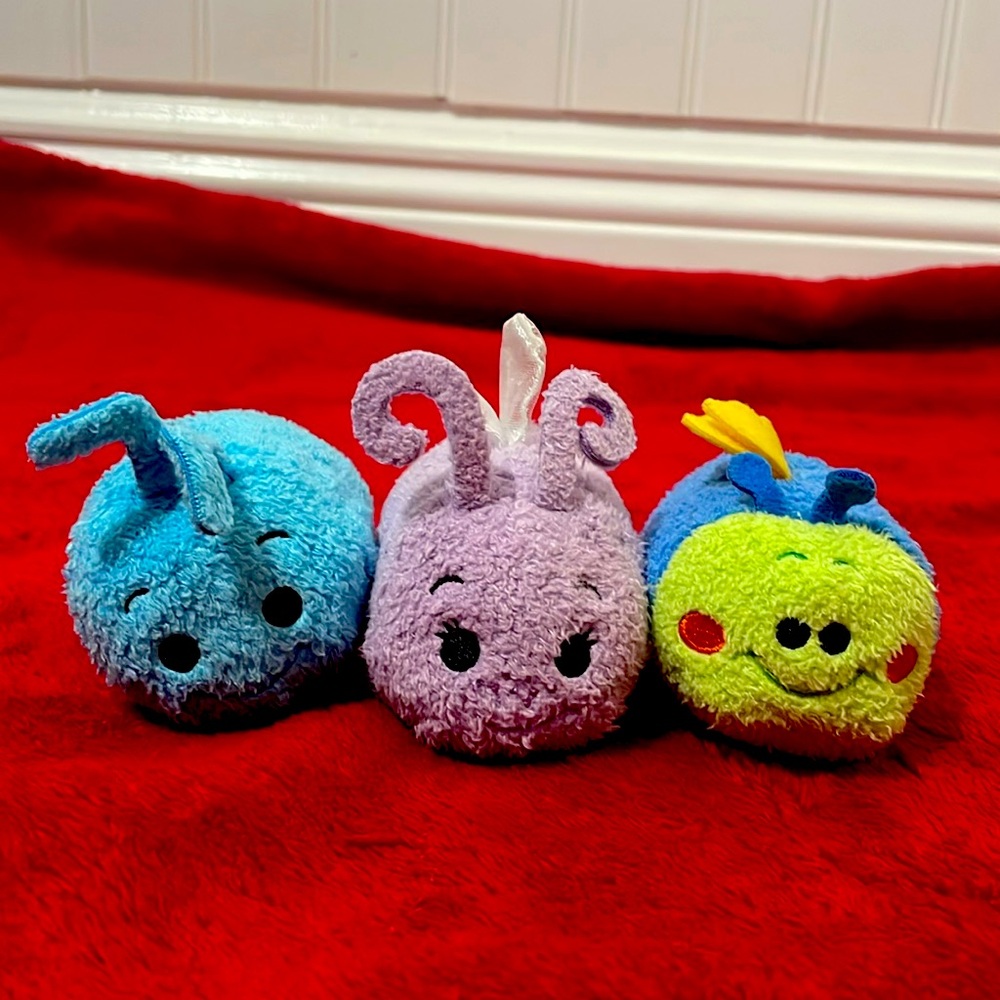 Disney Tsum Tsum Bugs Life themed plush lot of 3